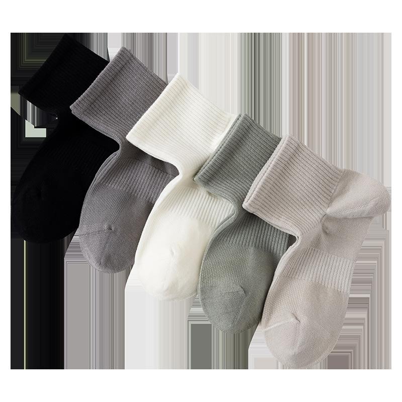 Boys Summer Cotton Deodorant Sweat Absorption Mesh Breathable Ice Sense Antibacterial Right Angle Socks