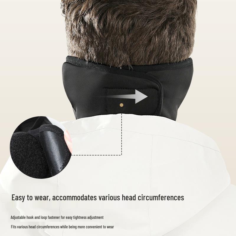 Men's Winter Velvet Cycling Face Mask: Wind & Cold Protection for Ears & Neck (DKZ25)
