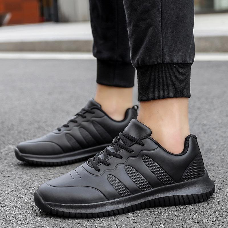 

Factory Large Size Chef Shoes Men s Waterproof Kitchen Shoes Men s Leather Sports Casual Shoes Restaurant Work Shoes 46