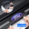 Carbon Fiber Car Sill Bar Non-Slip Anti-Scratch Auto Accessories For Ranger Focus Kuga Mustang Mondeo Fusion Esco MK3 MK4