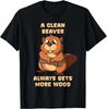 A Clean Beaver Always Gets More Wood Adult Humor Unisex T-Shirt