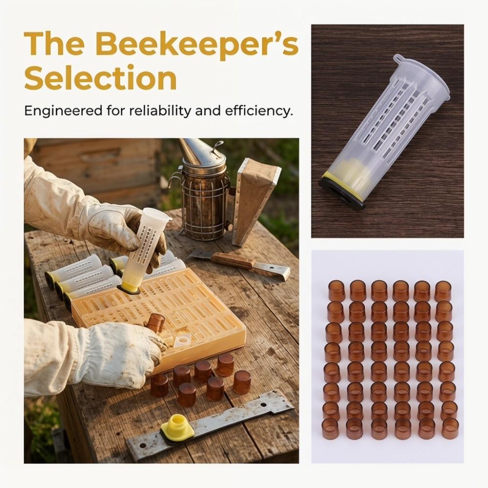 High Quality Plastic Queen Rearing Cup Kit Queen Rearing Cage Set  Raise Your Own Queens