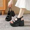 Fashion 2025 New Summer Sandals Women Wedge Heel Comfortable Sandals Gladiator Shoes for Women Casual Shoes 10 CM Roman Sandals