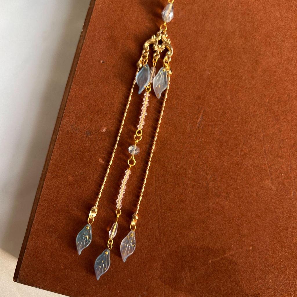 Exquisite Handmade Beaded Hairpin Tassel - Ancient Style Pendant Accessory