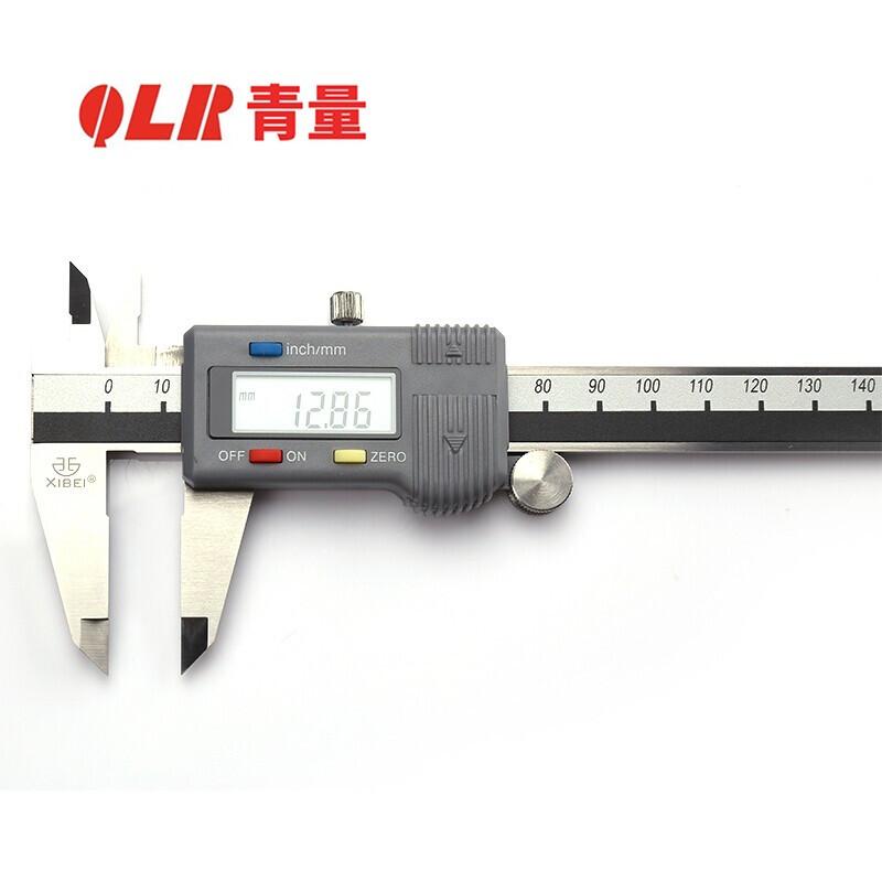 QLR Waterproof Digital Vrnier Caliper 0-150mm 6 Inches Black Accuracy Vernier Caliper Full Screen Fraction