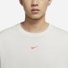Nike Letter Logo Print Tennis Training Fitness Crew Neck Long Sleeve T-Shirt Men Tops Beige DJ6175