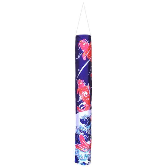 Hanging Ornament Good Delicate Texture Fabric Hanging Decoration Fish Windsock Banners Hanging Flag Streamer Windsock Flag for Restaurant