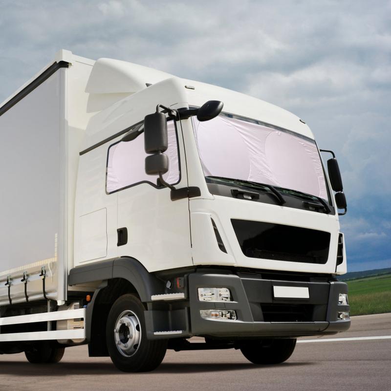 Semi Truck Window Shades Protective Reflective Truck Windshield Cover RV Side Window Shades Semi Truck Interior Accessories For