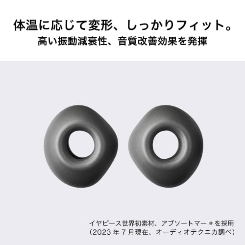 Audio Technica AT-ER500 M Earpiece for Completely Wireless Earphones AT-ER500 M size/High Sound insulation/Improved Sound quality/High fit/Absolute Ma