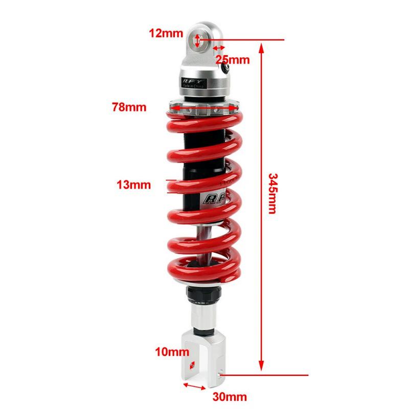 13-345MM Adjustable Motorcycle Shock Absorber for Honda Suzuki ATV RFY