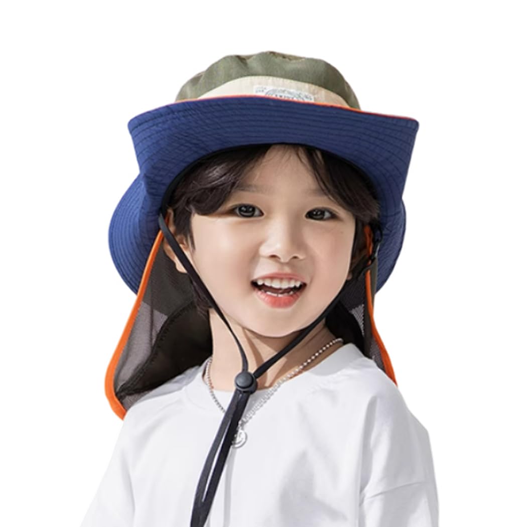 

Детская шляпа сафари с широким солнцезащитным козырьком, комбинация защиты от УФ-лучей, кепка с УФ-защитным клапаном на подбородке для XM19, номер, зеленый [SLINX], шляпа, детская, солнцезащитная, шляпа, козырек, шляпа, для мальчиков, для младенцев, защит