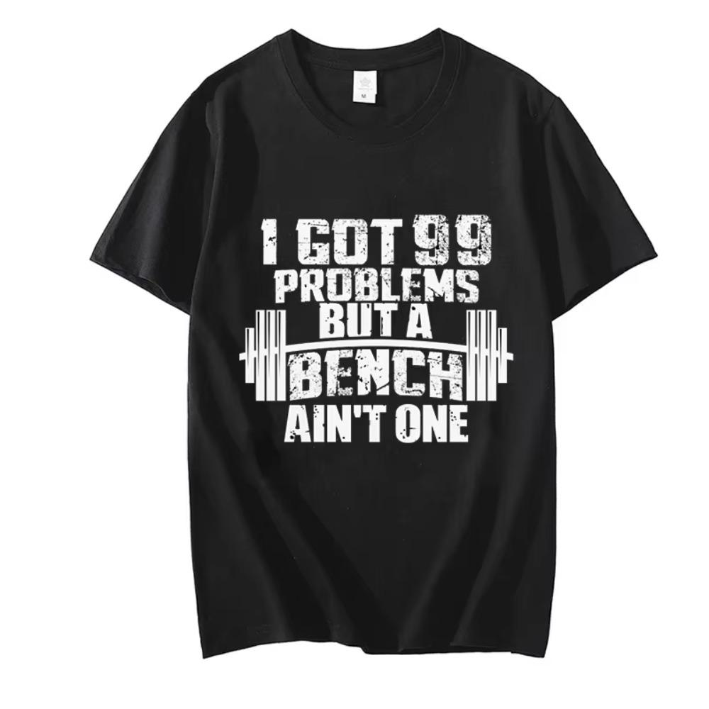 

Мужская футболка У меня 99 проблем, но скамейка — это не одна Футболки свободного покроя Одежда 2024 года Модные мужские топы с графическим принтом Повседневная уличная одежда XXXXXL