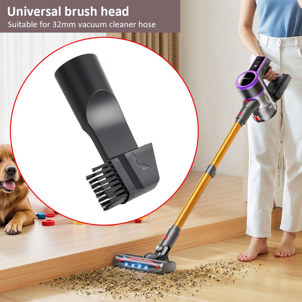 Universal Nozzle Suction Brush Head Dusting Brush For Inner Diameter 32mm Connectors Brush Nozzle Crevice Tool Vacuum Cleaner