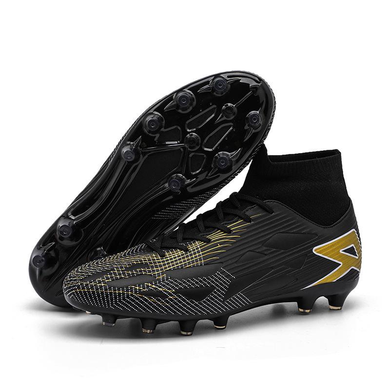 High-top Full-size Sports Shoes, Women's Long Nails, Teenagers' New Broken Nails, Football Shoes, Men's European Cup Training
