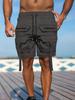 Men's Casual Workwear with Multiple Pockets and Shorts
