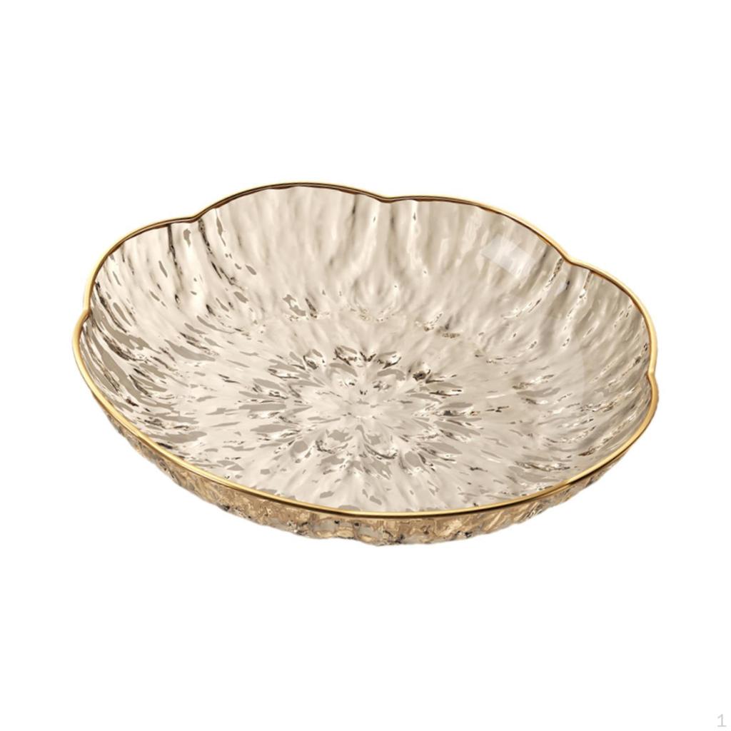 Klare Obstschale, Dessert Transparentes Geschirr, Süßigkeitenschale, Servierbehälter für Zuhause,
