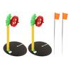 2Pcs Winter Ice Mini Fish Pole Wheel Flag Tackle Equipment Outdoor Winter River Floating Fishing Rod Flag