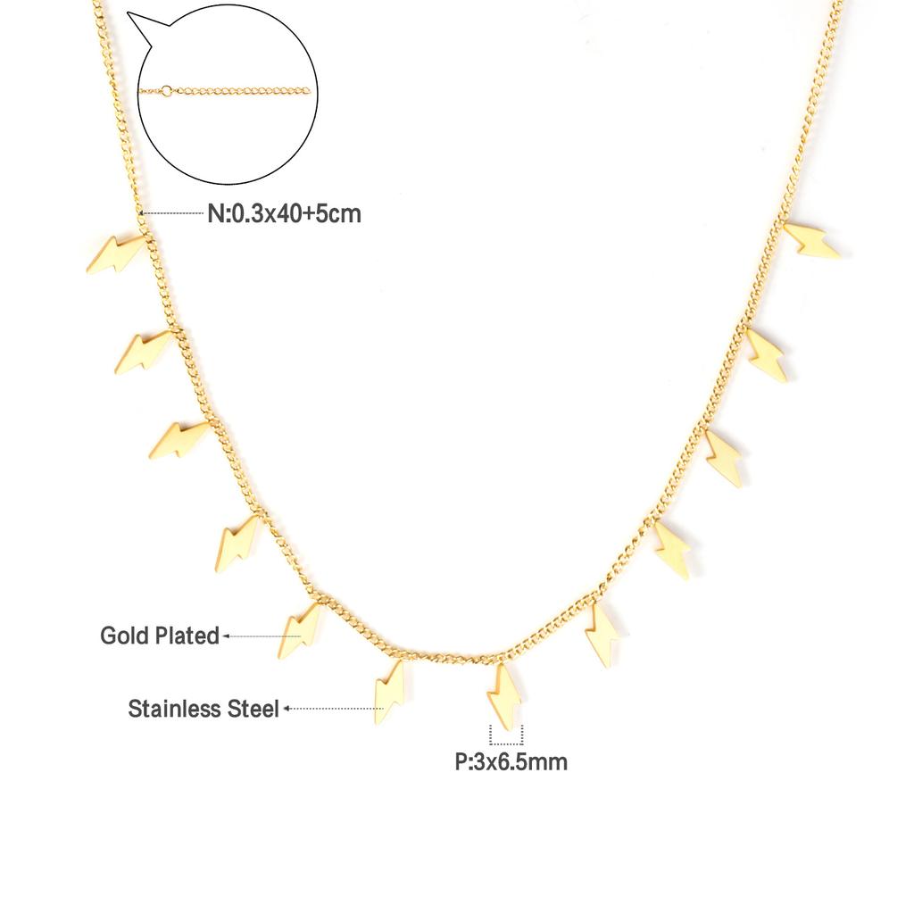 Woman Collier Golden Chains Necklaces Bohemia Star Heart Elegant Stainless Steel Jewelry Trendy
