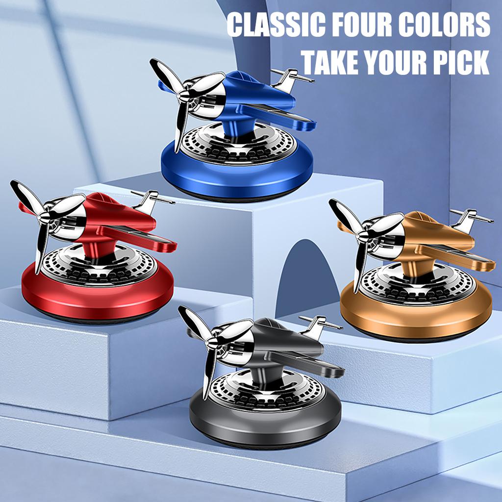 Solar Rotating Car Perfume Diffuser Fighter Car freshensers Car Interior Decoration Accessories