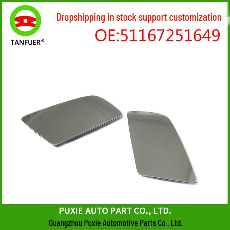 

BMW E60 Left & Right Rearview Mirror Glass Lenses 51167251649/51167251650 Right side