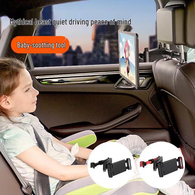 Universal Car Headrest Mount for Phone/Tablet - Telescopic Rear Seat Holder