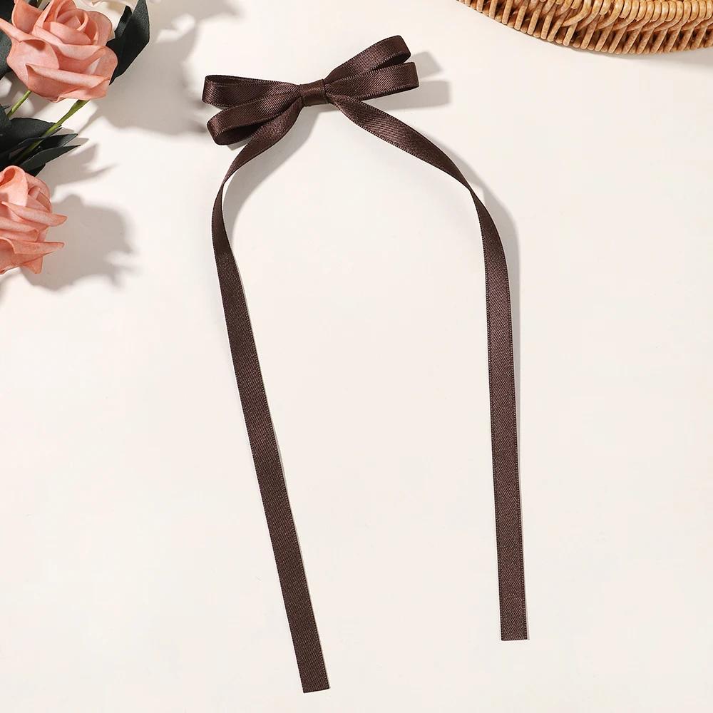 1 Stück/Los Ballettstil Mädchen Schleife Langes Band Haarspange Süßes Mädchen Halb Zusammengebundenes Haar Kopfschmuck Stil Mode Haarschmuck