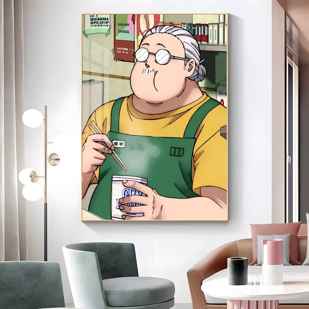 1pc Anime Sakamoto Days Poster Sticker Print Waterproof Wall Art For Living Room Bedroom Home Decor