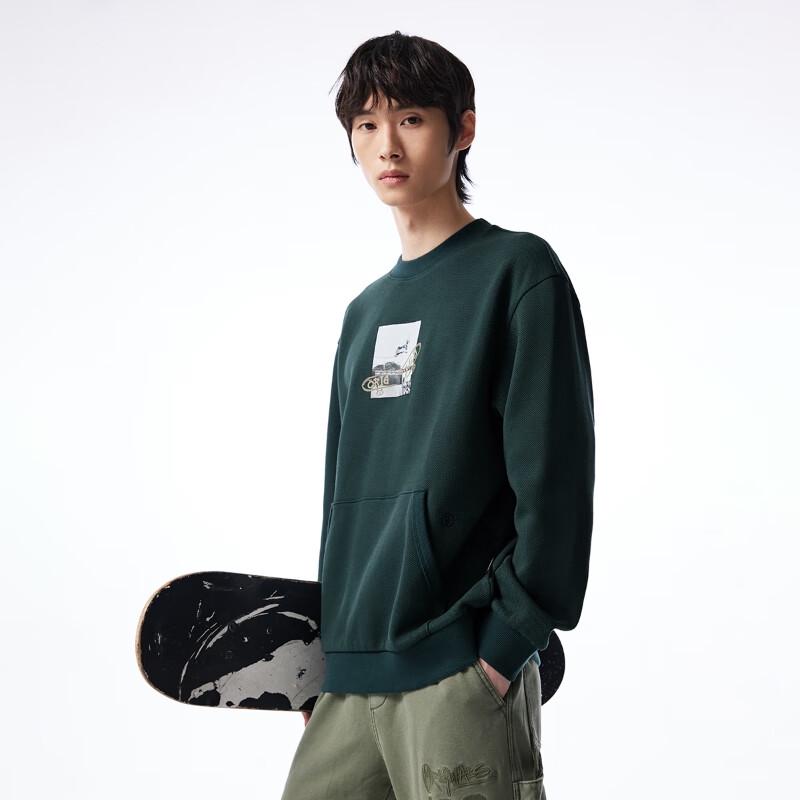 

JACK&JONES Men s 2024 Spring Letter Print Crew Neck Sweatshirt 170/92A/S