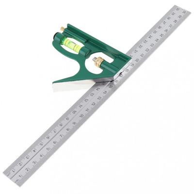 300mm Multifunctional Combination Square 45/90 Degree Angle Ruler Measuring Tool