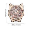 135-piece Morandi-colored Cat-shaped Puzzle with Cat Silhouette Frame Macaron Color Cut Cat Pieces Cat Puzzle Ornaments