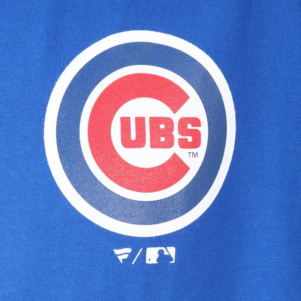 Fanatics MLB Jersey Logo Tee Chicago Cubs ML0125SS10 Blue Large