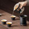 Travel Tea Set Quick Cup Portable Personalized Kung Fu Ceramic Tea Cup Carry-On Bag Set Outdoor Brewing Teapot