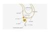 Retro Double-Layer Portrait Pendant Necklace, 18K Gold-Plated Titanium Steel, European & American Design, Clavicle Chain