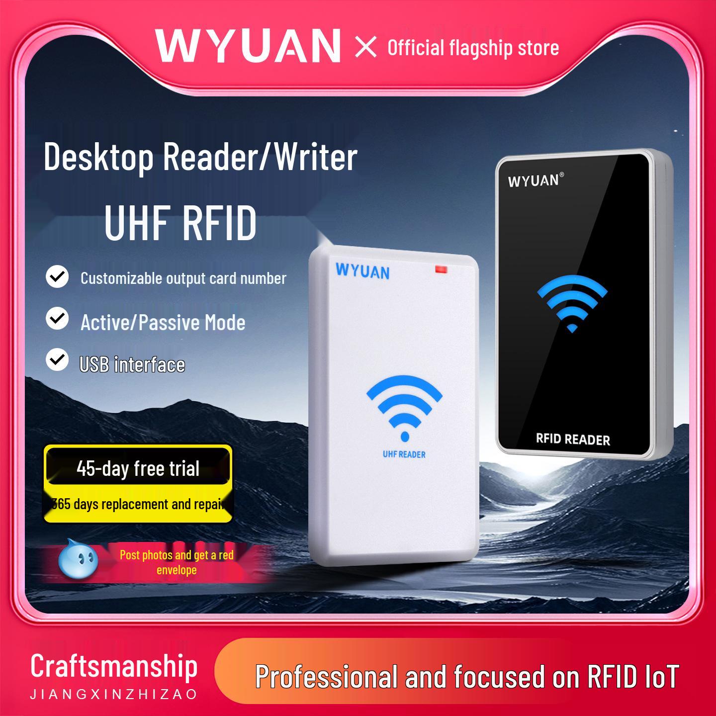 915M UHF RFID Reader/Writer USB Desktop Card Issuer RD905U [Read Only]
