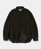 COLUMBIA UNIVERSITY Trajan Label Hidden Pocket Corduroy Shirts_Brown