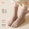 Women's Cashmere Mid-Calf Velvet-Enhanced Socks for Autumn and Winter