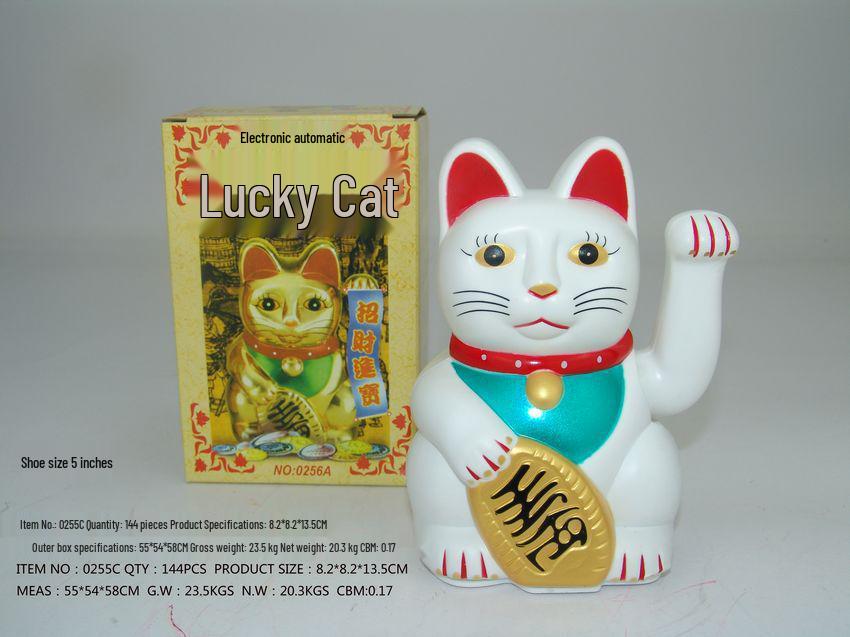 Large Multi-size Lucky Cat Figurine - Wealth & Fortune Home Decoration, Perfect for New Store Opening or Housewarming Gift