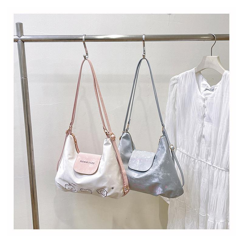 Bear Pattern Single Shoulder Underarm Bag Large Capacity Handbag Gift Backpack