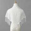 Polyester Lace Hollow Scarf Embroidery Mesh Scarves Elegant Tassel Triangle Shawl  Summer