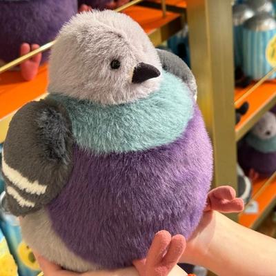 23cm Fetttaube Plüschtier Cartoon Flauschige Vogelpuppe Weihnachten Geschenkpuppe Haustierbegleiter Spielzeug Ornamente Weihnachten Geburtstag Mädchen Geschenk
