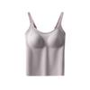 Summer ice silk seamless base with chest pad, sling vest gathered inside and outside, beautiful back bra