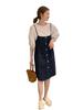 Women's Two-Piece Denim Overall Dress, Summer 2026 European Fashion, High-End Slimming Casual Suspender Skirt