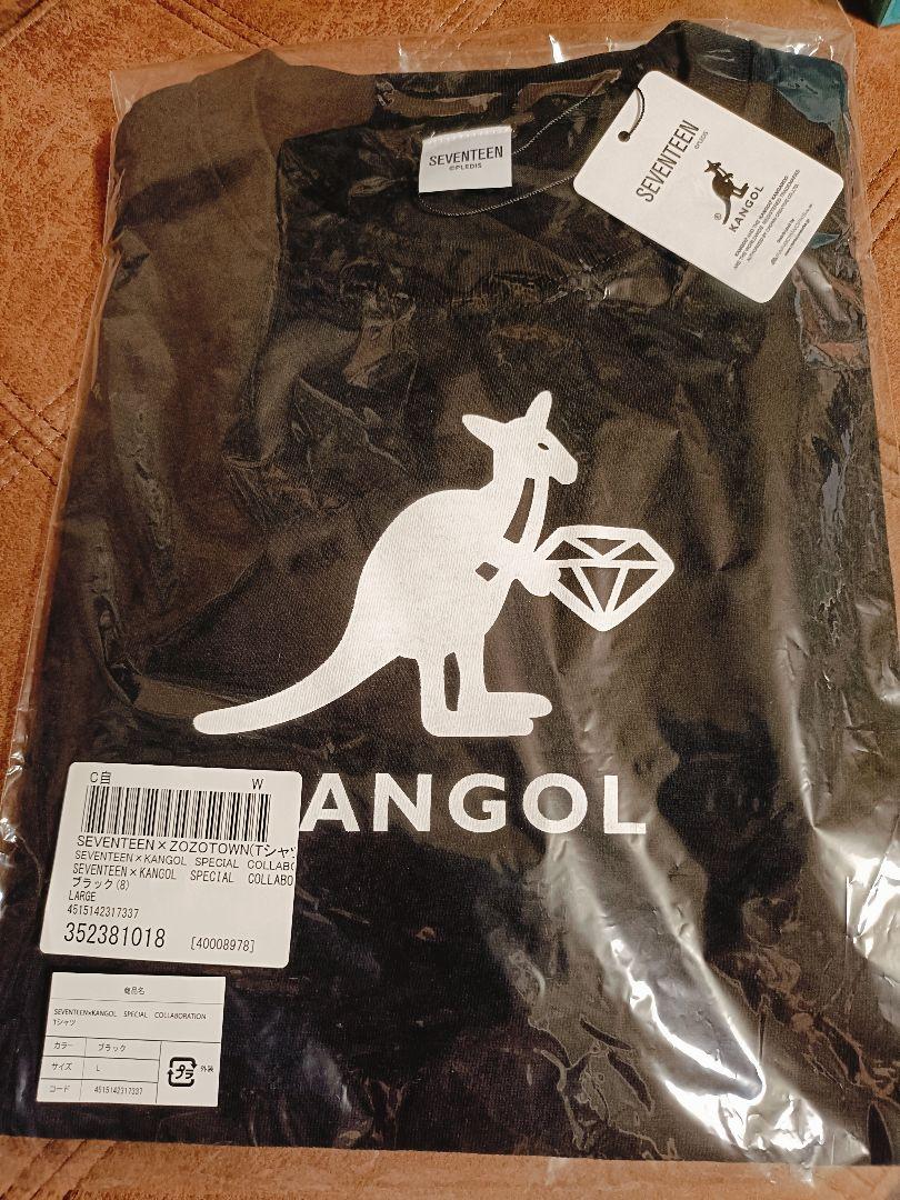 

[USED] Rare, never-worn SEVENTEEN T-shirt, ZOZOTOWN collaboration, KANGOL