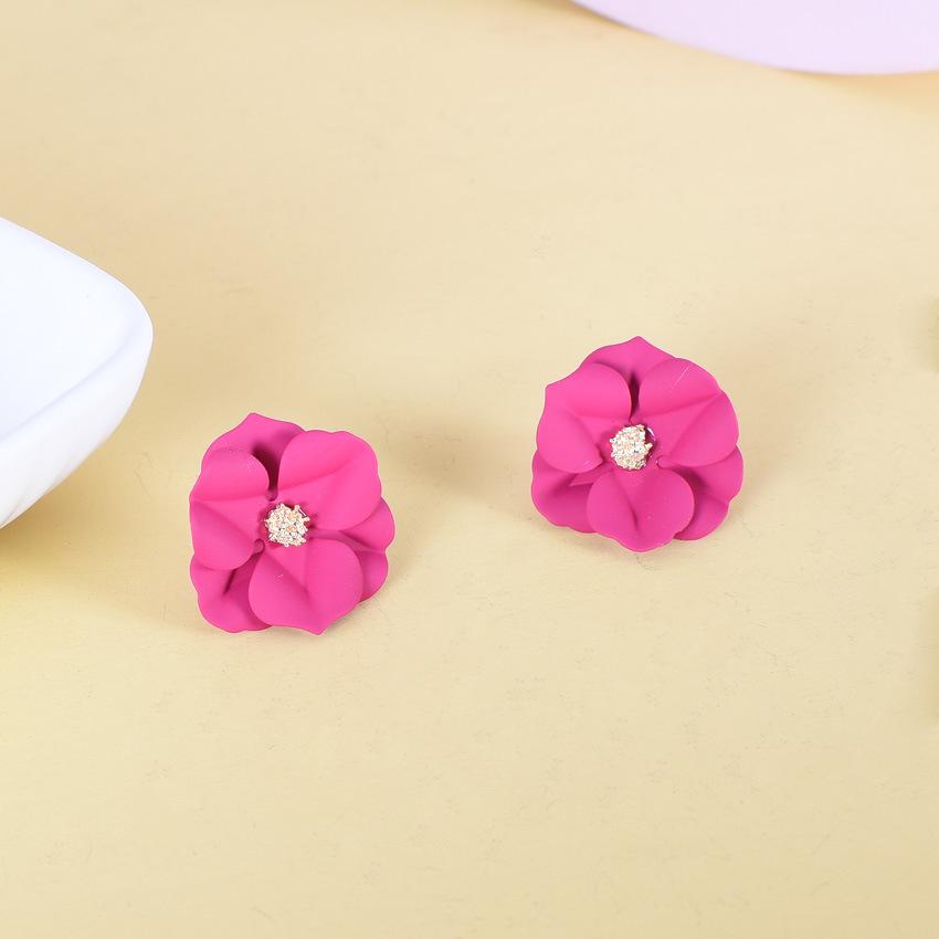 Orecchini Floreali Colorati con Perle Moda Coreana per Donna - Divertenti, Esagerati, Stile Foresta Delicato
