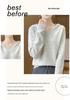Women's 100% Pure Wool Hooded Knit Sweater - Cashmere, Thick, Loose Fit for Autumn/Winter