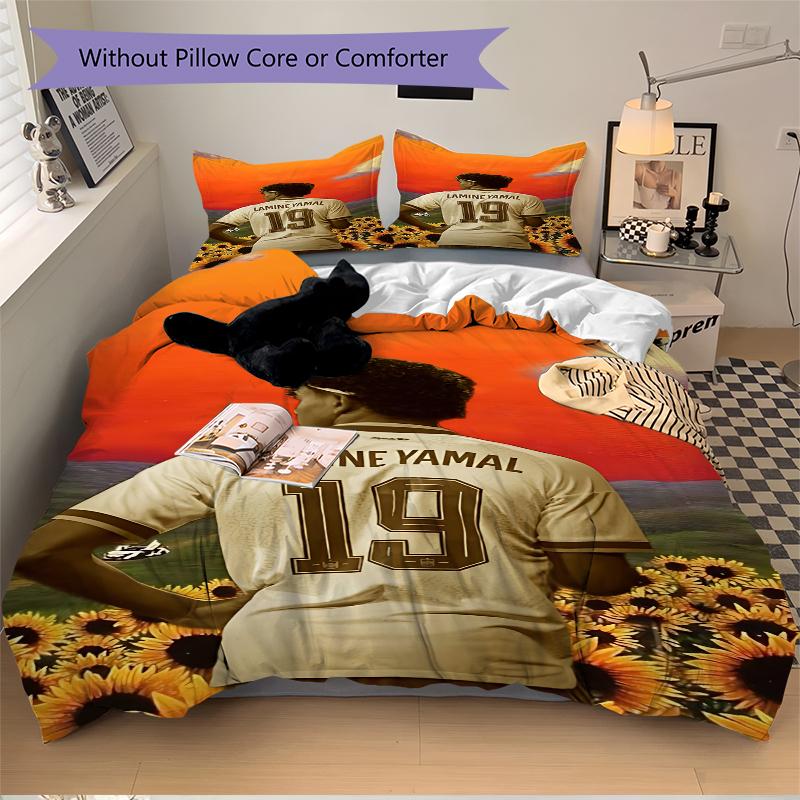 3Pcs Lamine Yamal'S Journey Bedding Sets For All Sizes New 3D Printed Bed Cover Comforter Duvet Cover Pillowcase Bedroom Decoration