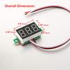 bayite Pack of 5 Three-Wire Calibratable DC 0~30V Blue Digital Mini Voltmeter Gauge Tester Mount Car Motorcycle Battery Monitor Volt Voltage Meter