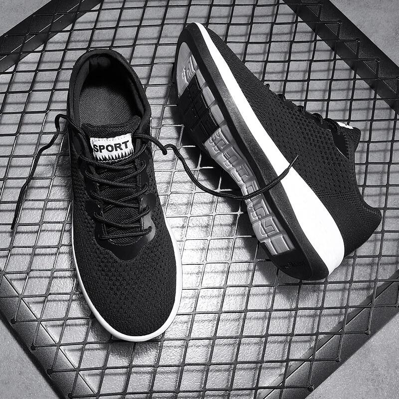 Мужские повседневные кроссовки на шнуровке для бега — фото 10