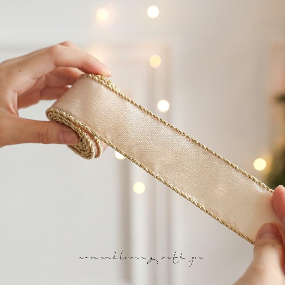 2M DIY Christmas Webbing Exquisite Woven Strap New Christmas Ribbon  Gift Box Decoration