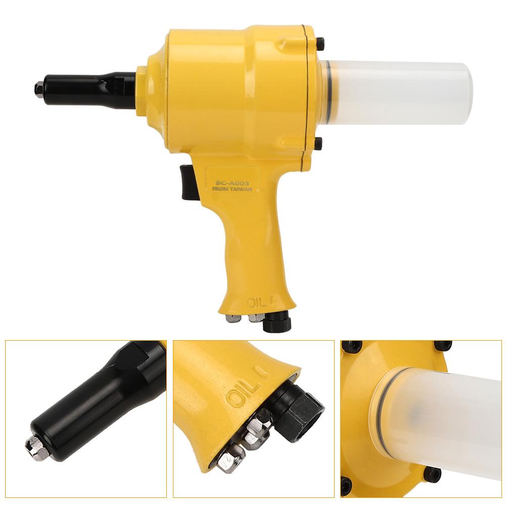 Pneumatische Nietmaschine Luftnietmaschine Leichtgewicht Holzbearbeitung Nietwerkzeug Stoßfest 2 Klauen